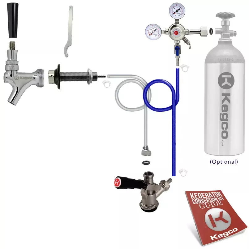 Kegco Standard Door Mount DIY Kegerator Keg Tap Conversion Kit
