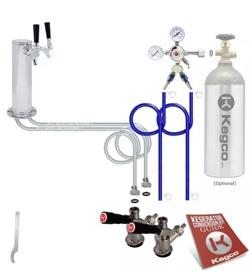 Kegco Standard Two Keg Tower DIY Kegerator Conversion Kit