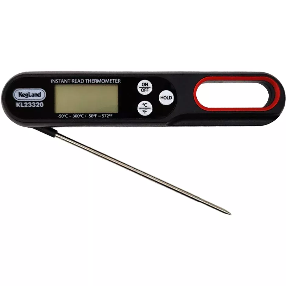 KegLand Instant Read Digital Thermometer w / Folding Probe