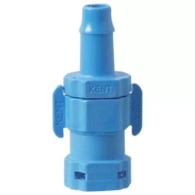 Kent Fittings - Shut-Off Female Quick Disconnect (QD) x 1 /4 in. Barb