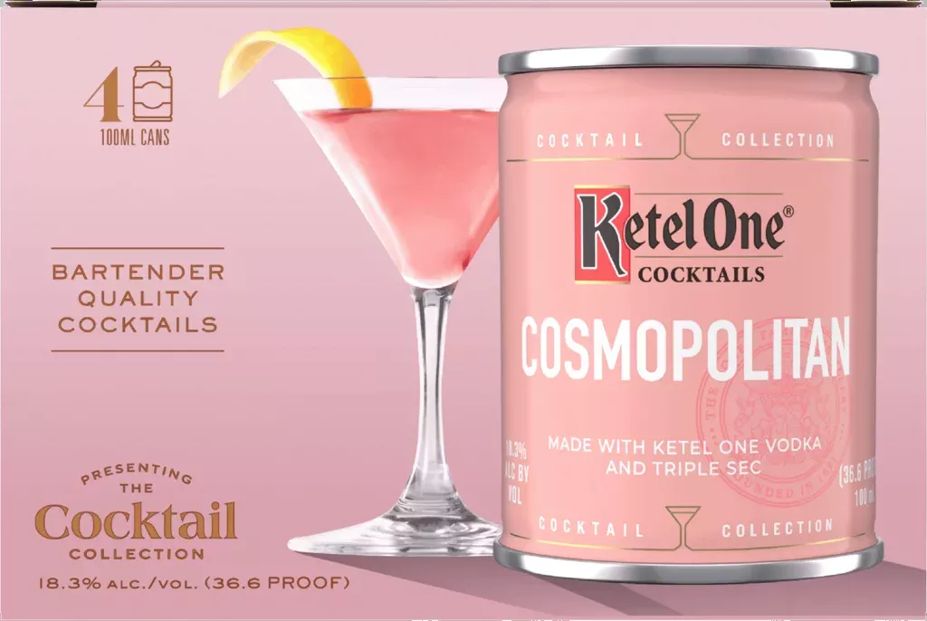 Ketel One Cosmopolitan Cocktail Cans 4 x 100mL