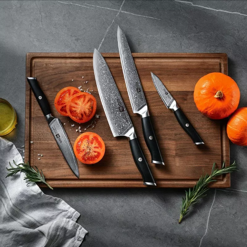 Klaus Meyer Empira Damascus 5 Piece Knife Block Set