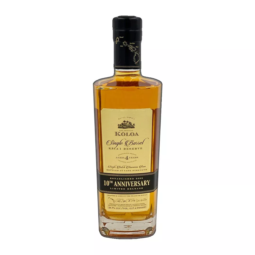 Koloa Kauai 10th Anniversary Single Barrel Rum