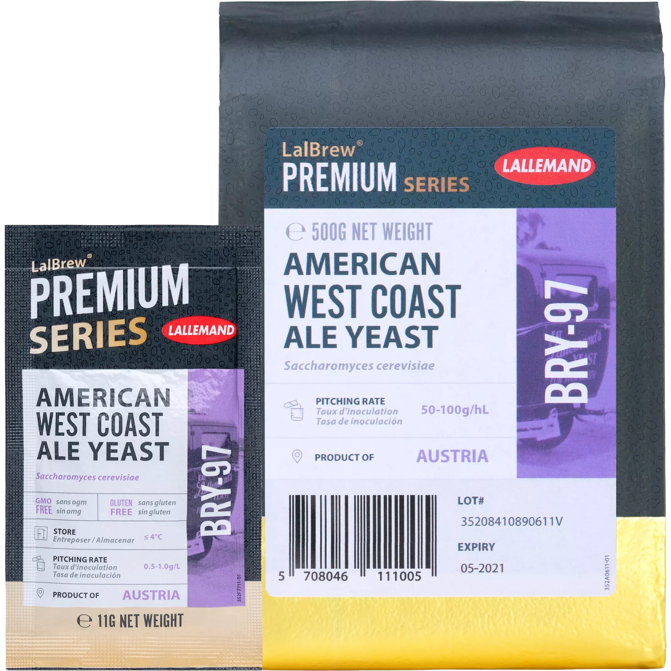 Lallemand | LalBrew BRY-97 American West Coast Ale Yeast | Dry Beer Yeast
