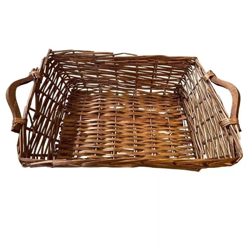 Large Flat Tray Basket Holds 3-4 Bottles