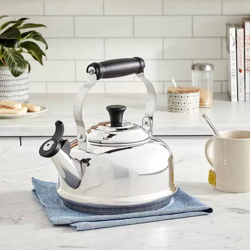 Le Creuset 1.7 Quart Stainless Steel Whistling Tea Kettle