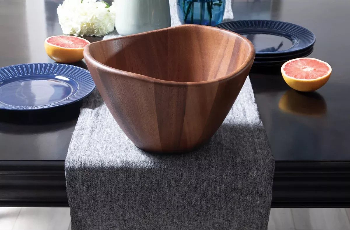 Lipper International Acacia Wave Bowl