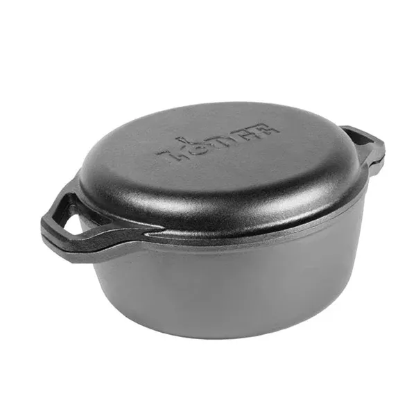 Lodge 6 Quart Double Dutch Oven - Chef Collection