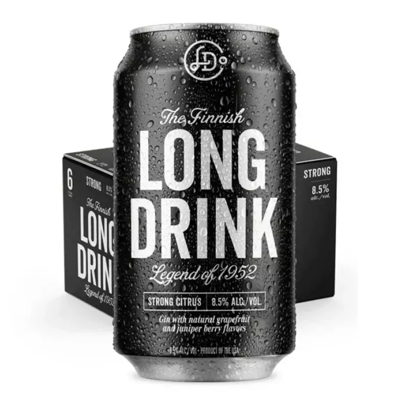 Long Drink Co. The Finnish Long Drink Strong Citrus Cocktail 6-Pack Can