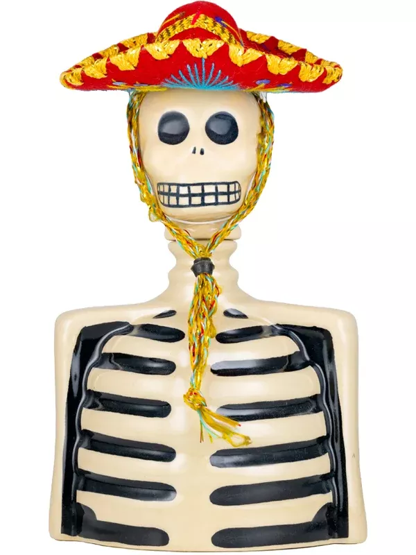 Los Azulejos Skelly Reposado Tequila Mariachi