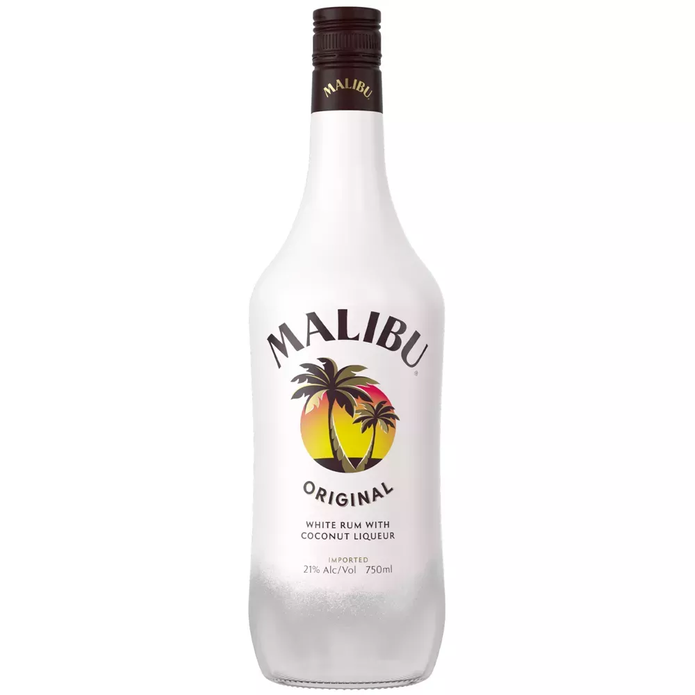 Malibu Rum Caribbean Original Coconut Rum 750ml Bottle