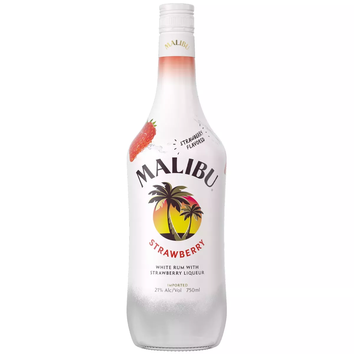 Malibu Strawberry Rum, 750 ML