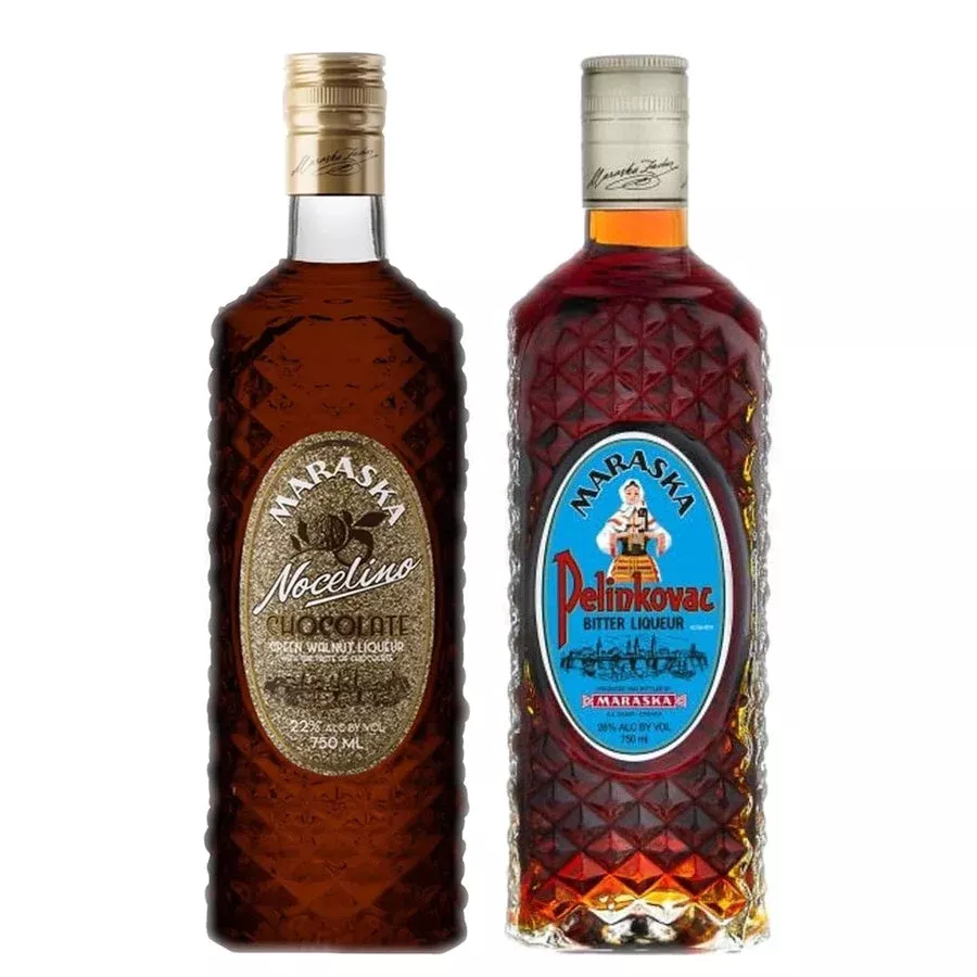 Maraska Liqueur Nocelino Chocolate & Maraska Pelinkovac Bundle