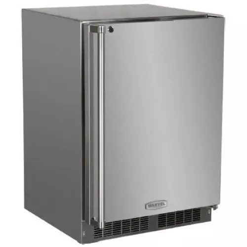 Marvel Outdoor Refrigerator 24" - Solid Stainless Steel Door - Right Hinge