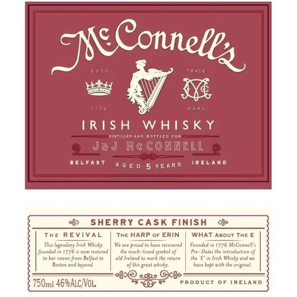 McConnell’s Sherry Cask Finish Irish Whiskey