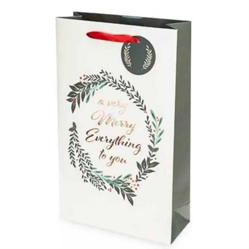 MERRY EVERYTHING 2 BTL WINE BAG