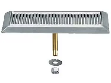 MicroMatic 16" Bevel Edge Stainless Steel Drip Tray with Drain