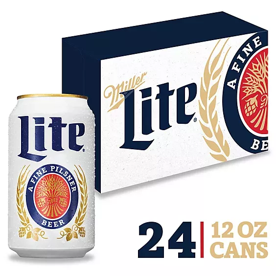 Miller Lite Beer- 24pk/12 fl oz Cans