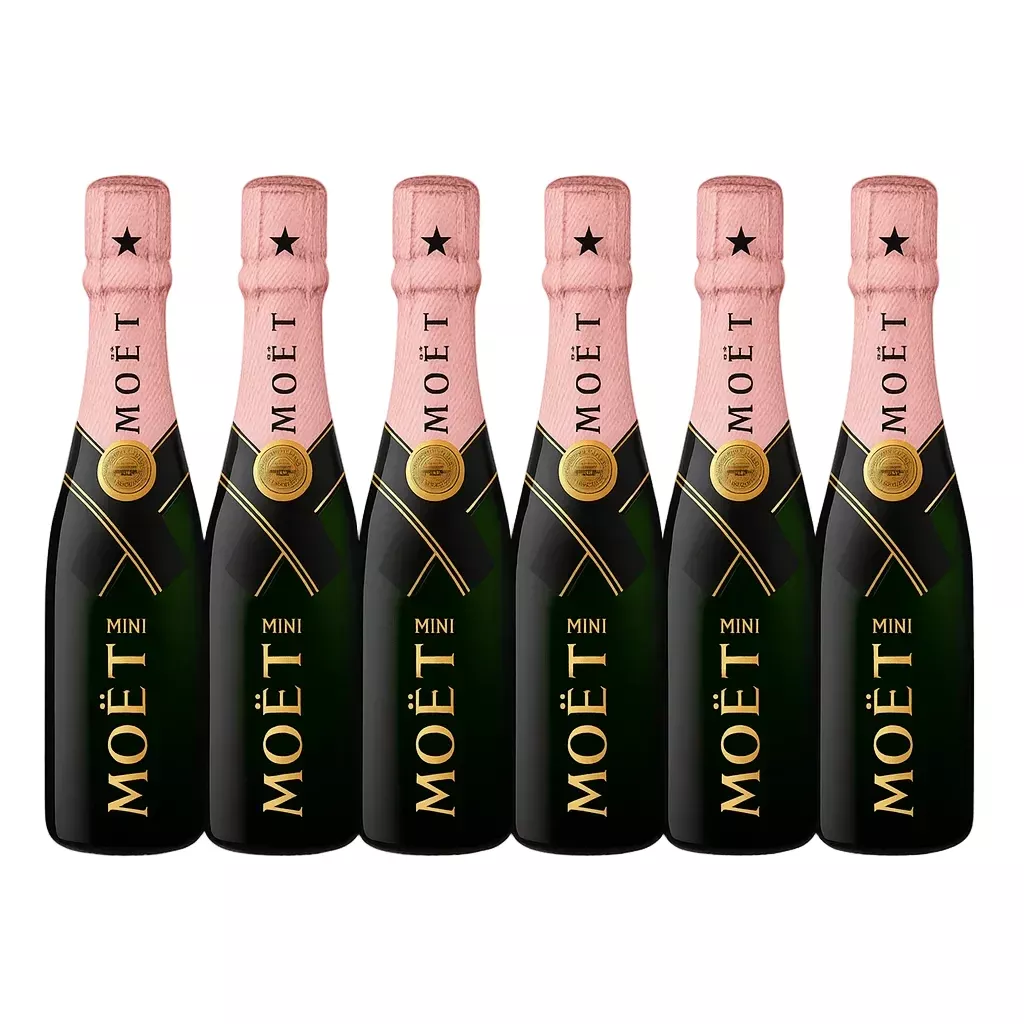 Moet & Chandon Champagne Brut Rose 6-pack 187ml