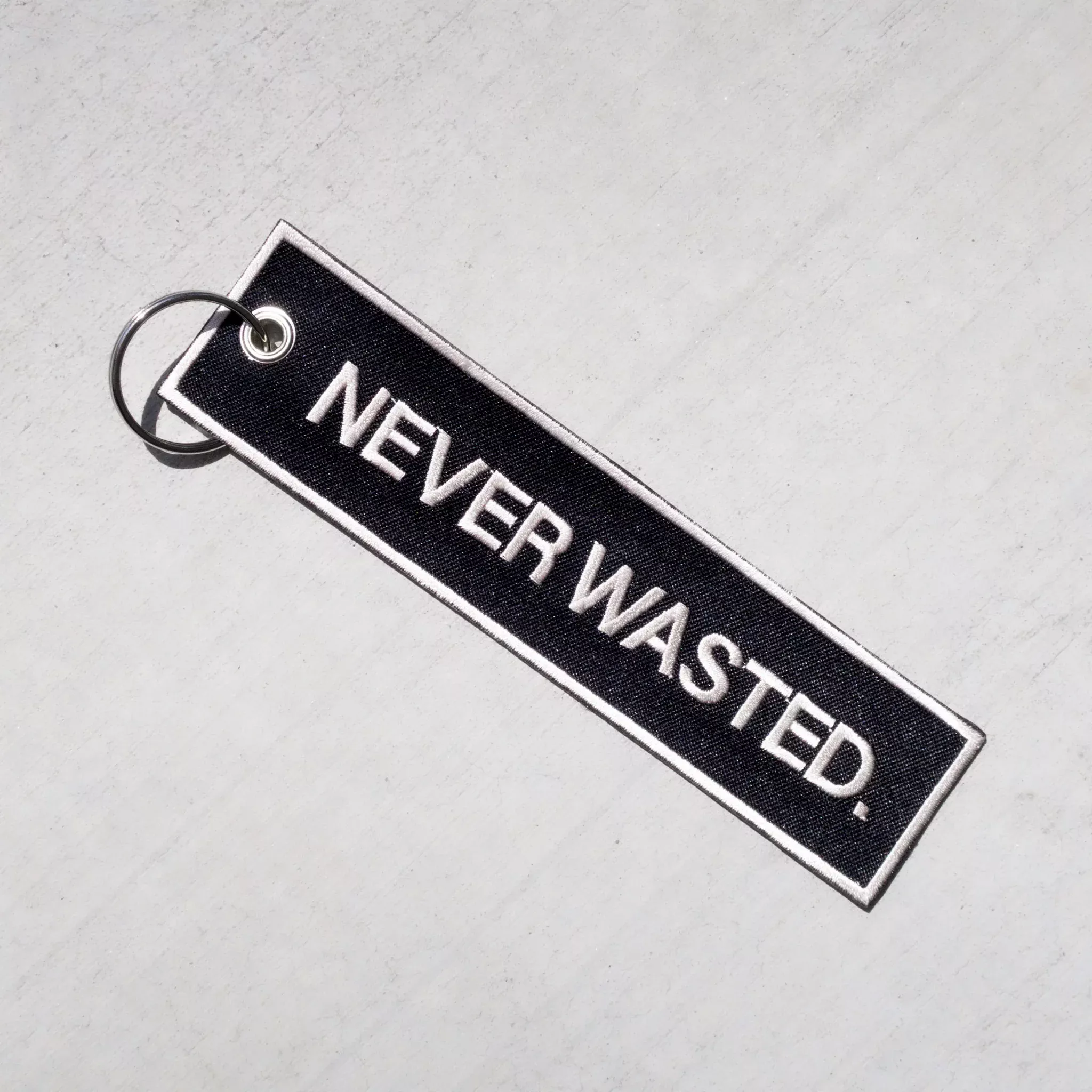 never wasted keychain