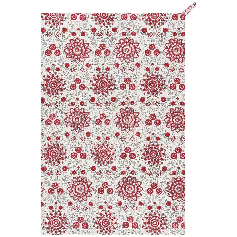 Now Designs Passionflower Block Print Dishtowel