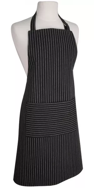 NowDesigns Pinstripe Black Apron