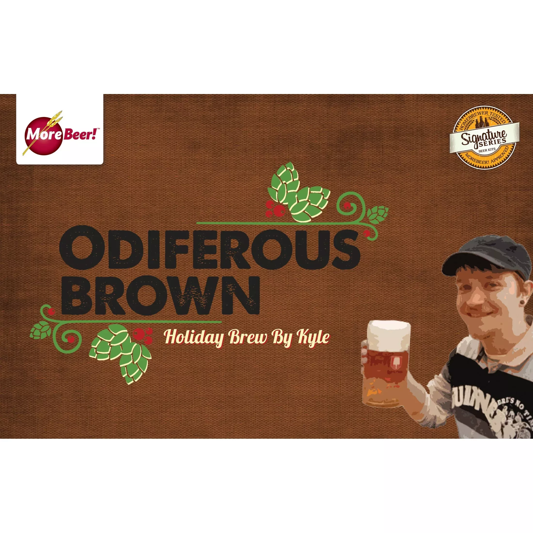 Odiferous Brown Holiday Brew by Kyle | 5 Gallon Beer Recipe Kit | Extract
