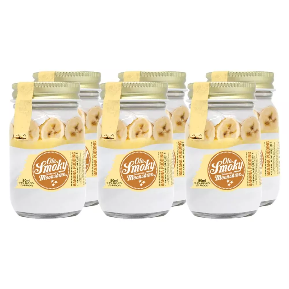 Ole Smoky Banana Pudding Cream Moonshine 50mL 6pk