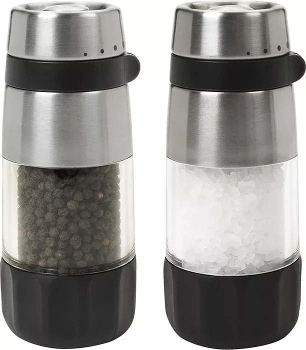 OXO Good Grips Accent Mess-Free Salt & Pepper Grinder Set