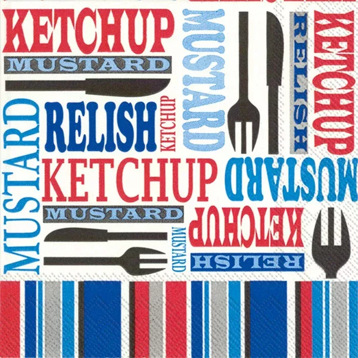 Patriotic Picnic Paper Beverage Napkins