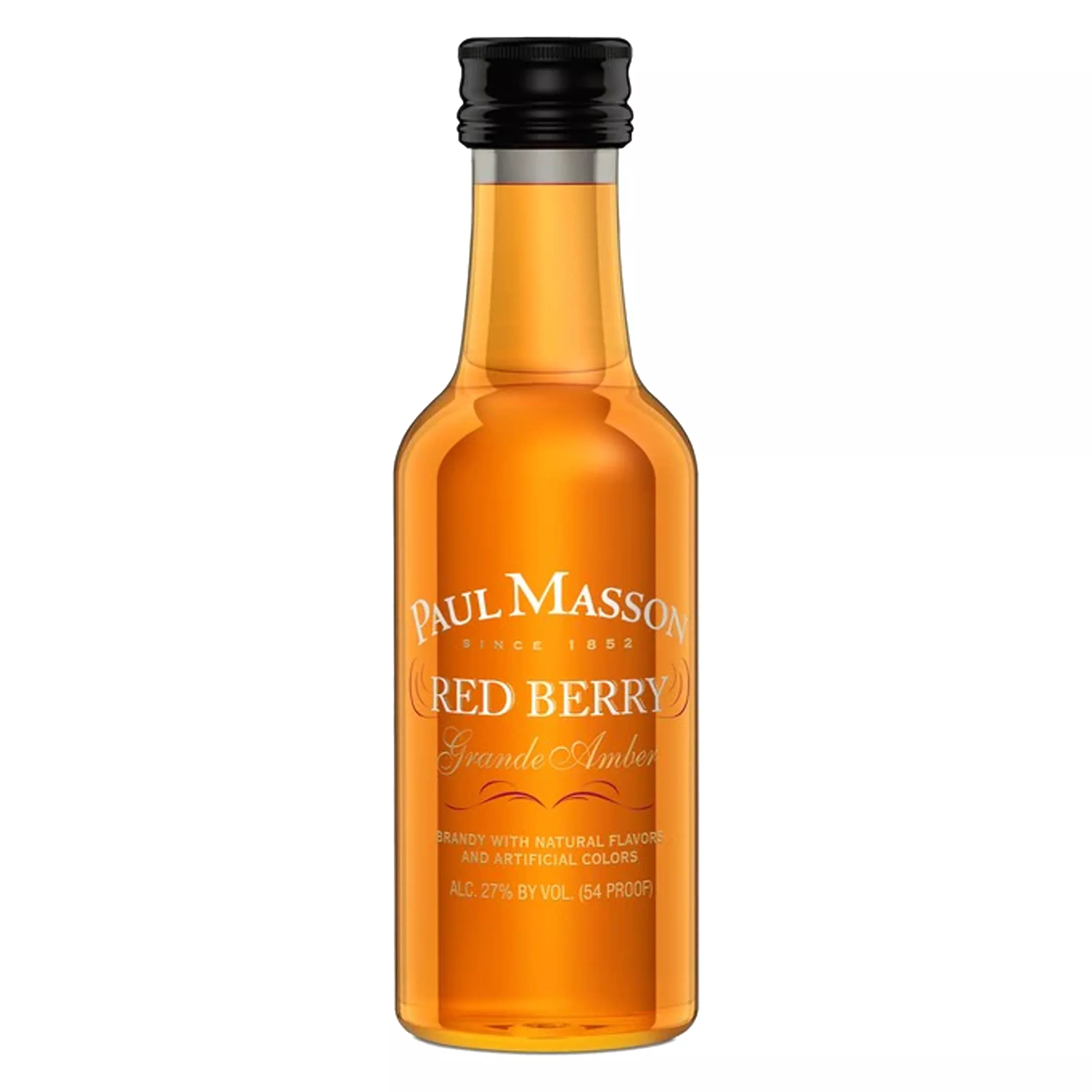 Paul Masson Red Berry Flavored Brandy Grande Amber 50ml 12 Pack