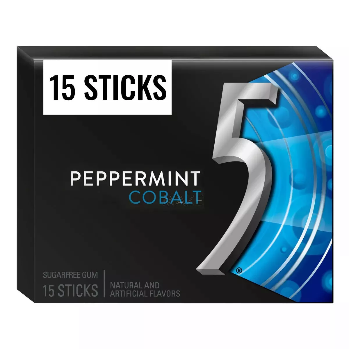 PEPPERMINT COBALT SUGARFREE GUM, PEPPERMINT