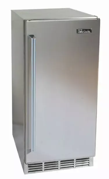 Perlick 15" Signature Series Refrigerator - Solid Stainless Door - Right Hinge