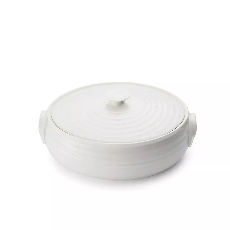 Portmeirion Sophie Conran White Small Oval Covered Casserole