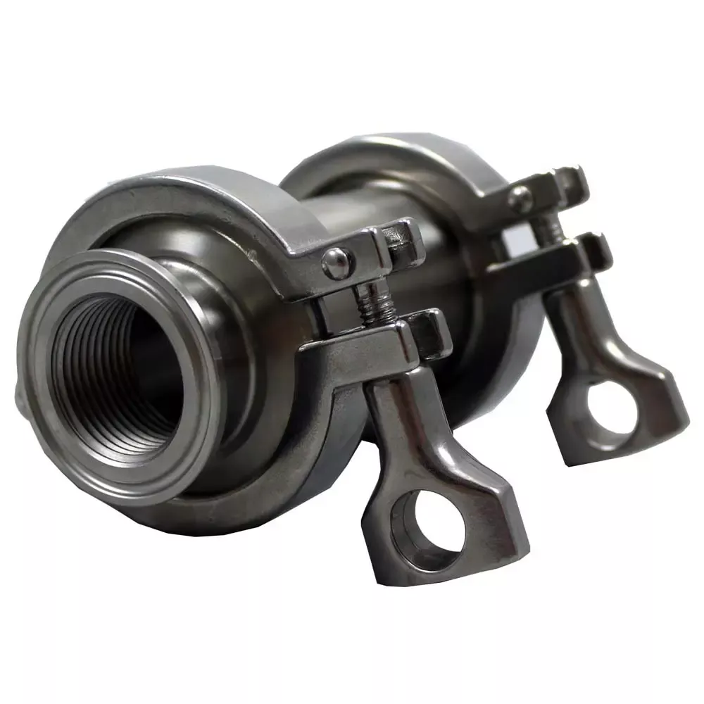 Pro Flow Dynamics 1.5" Tri Clamp x 1" NPS Element Adapter