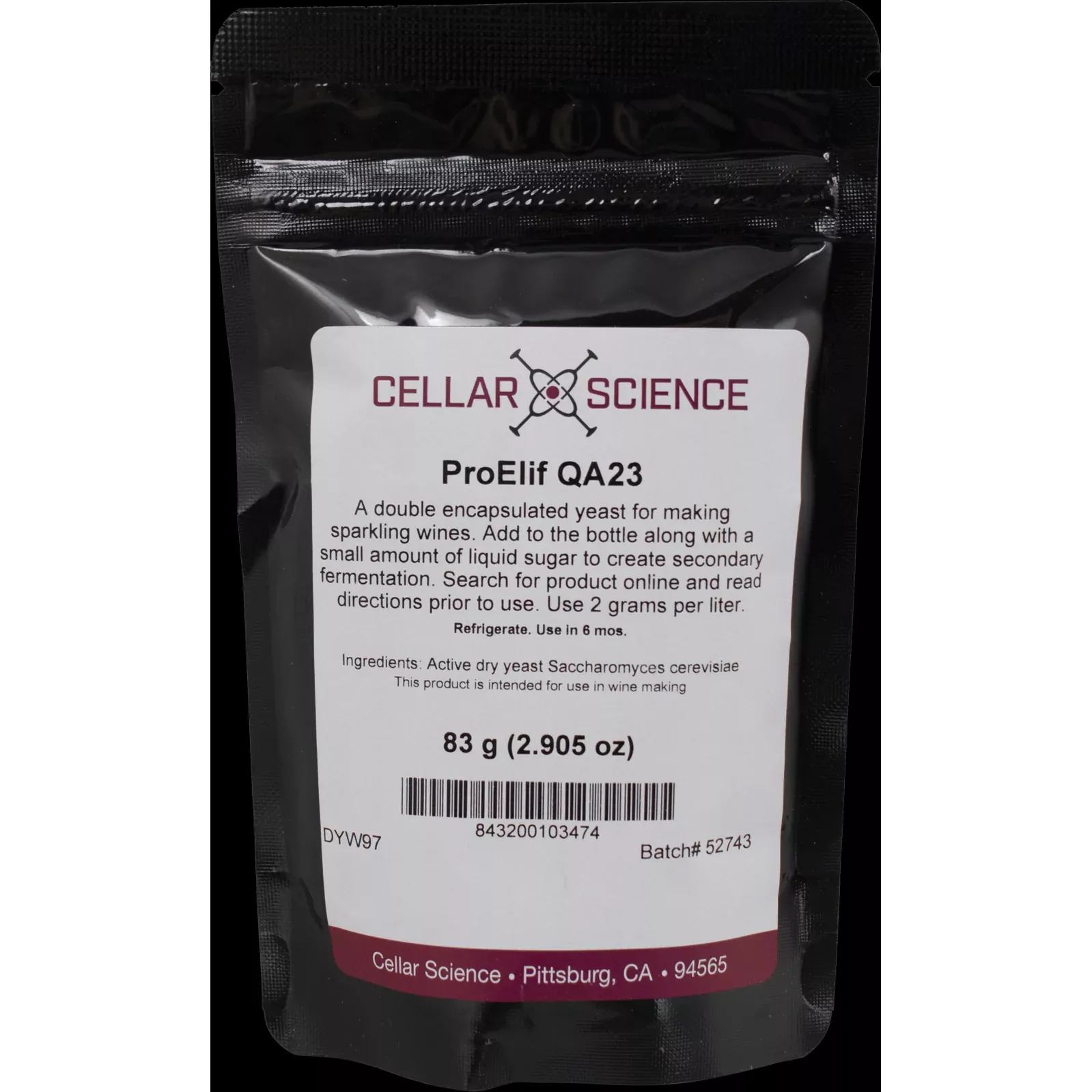 ProElif QA23 Encapsulated Wine Yeast (83 g)