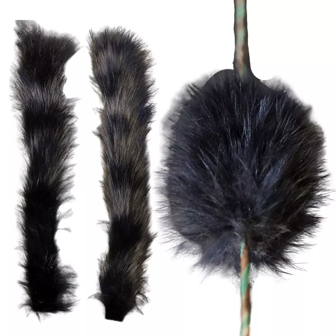 Rabbit Fur Bow String Silencers - Black