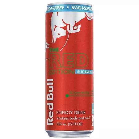 Red Bull Red Edition Sugar-Free Energy Drink Watermelon - 12.0 fl oz