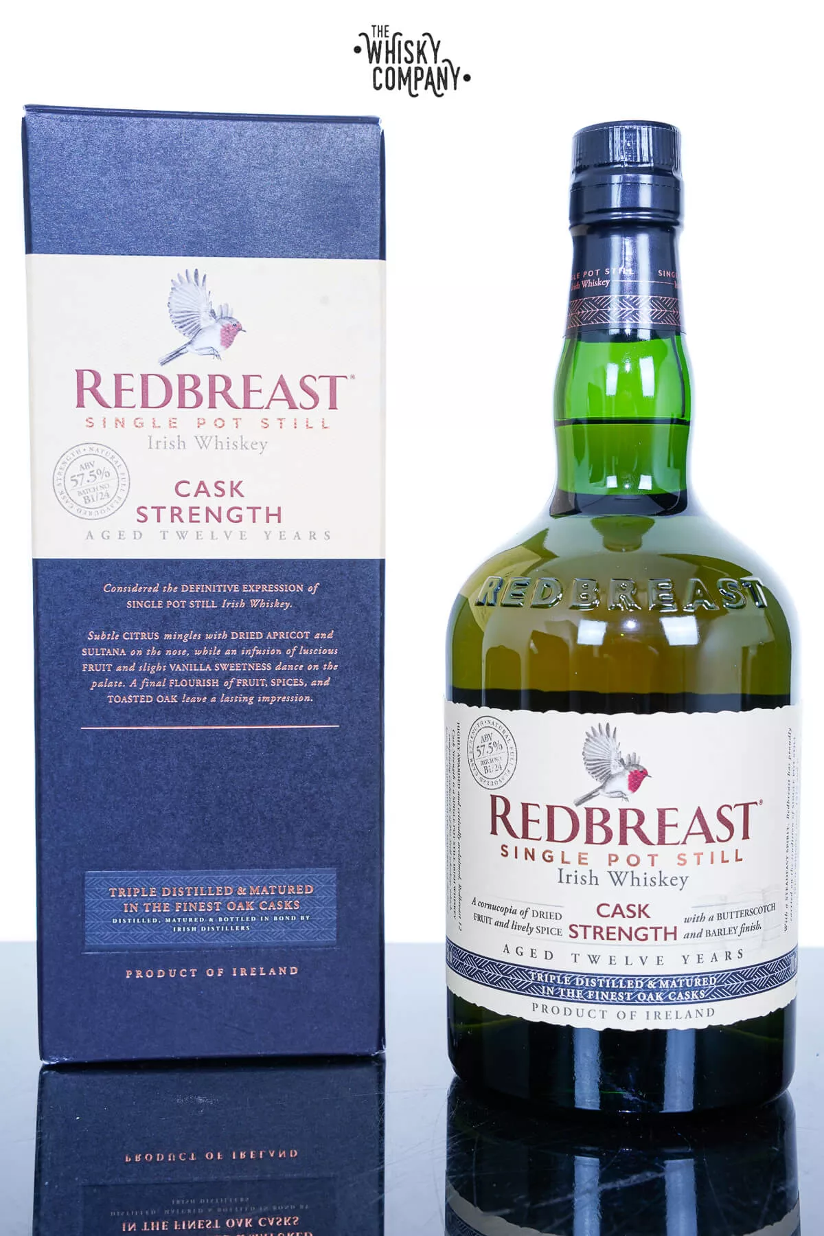 Redbreast Aged 12 Years Cask Strength Edition Irish Single Pot Still Whiskey (700ml)