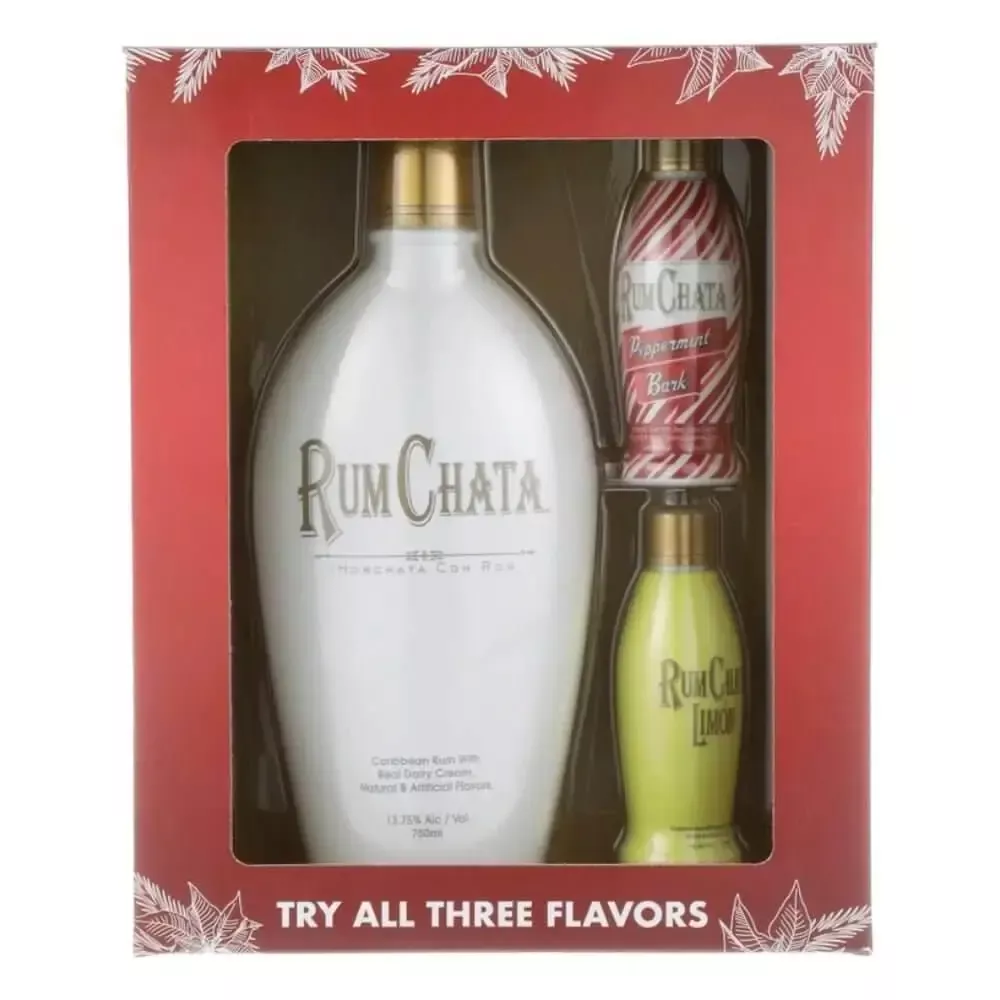 RumChata with 100mL Limón and 100mL Peppermint Bark