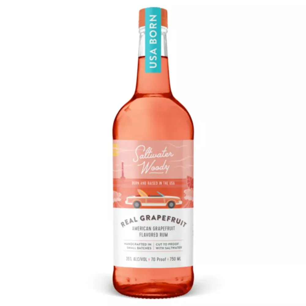 Saltwater Woody Real Grapefruit Flavored Rum 1L