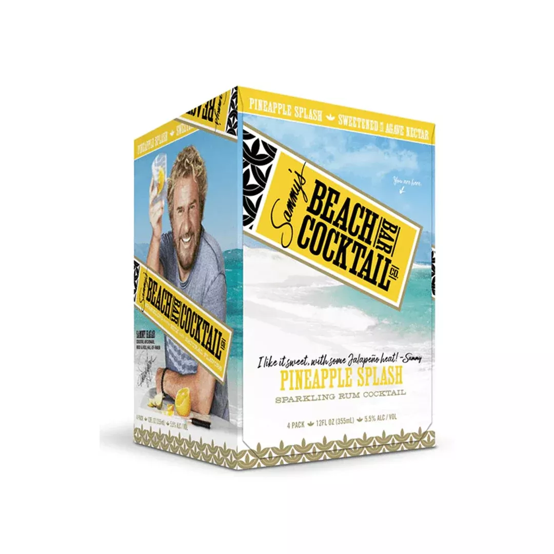 Sammy Hagar Pineapple Splash Beach Bar Cocktail 4pk