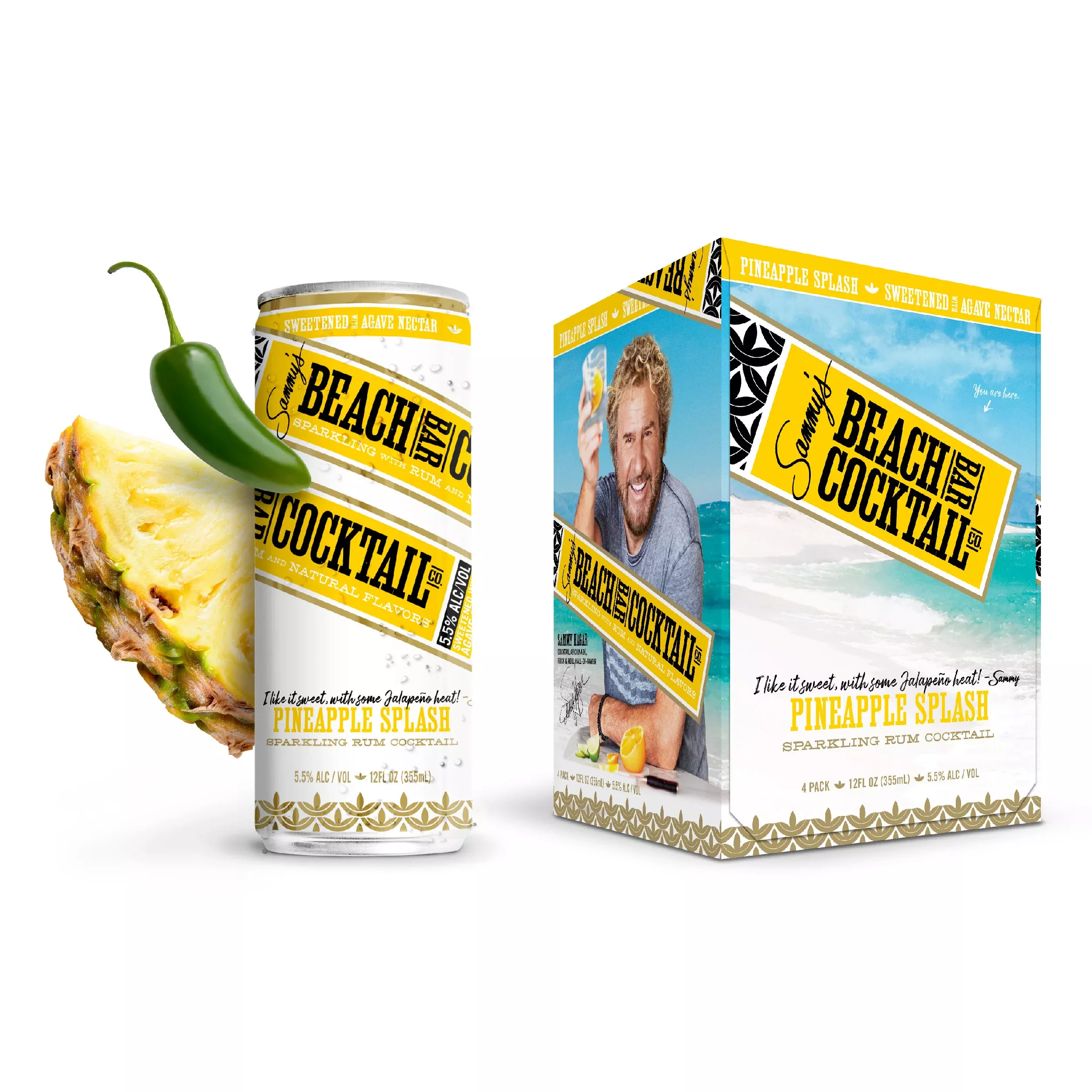 SAMMY’S BEACH BAR COCKTAIL CO. PINEAPPLE SPMASH 4 PACK