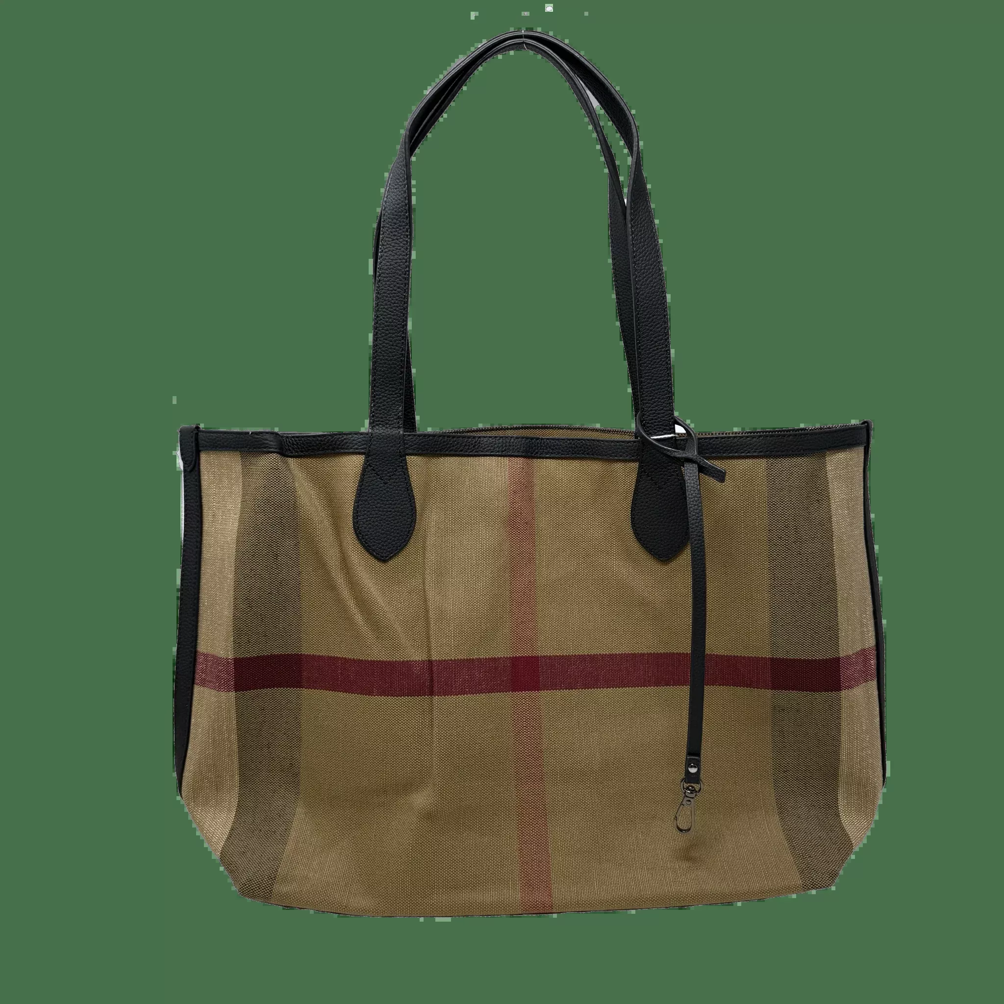 SD Large Plaid Tote - 6992