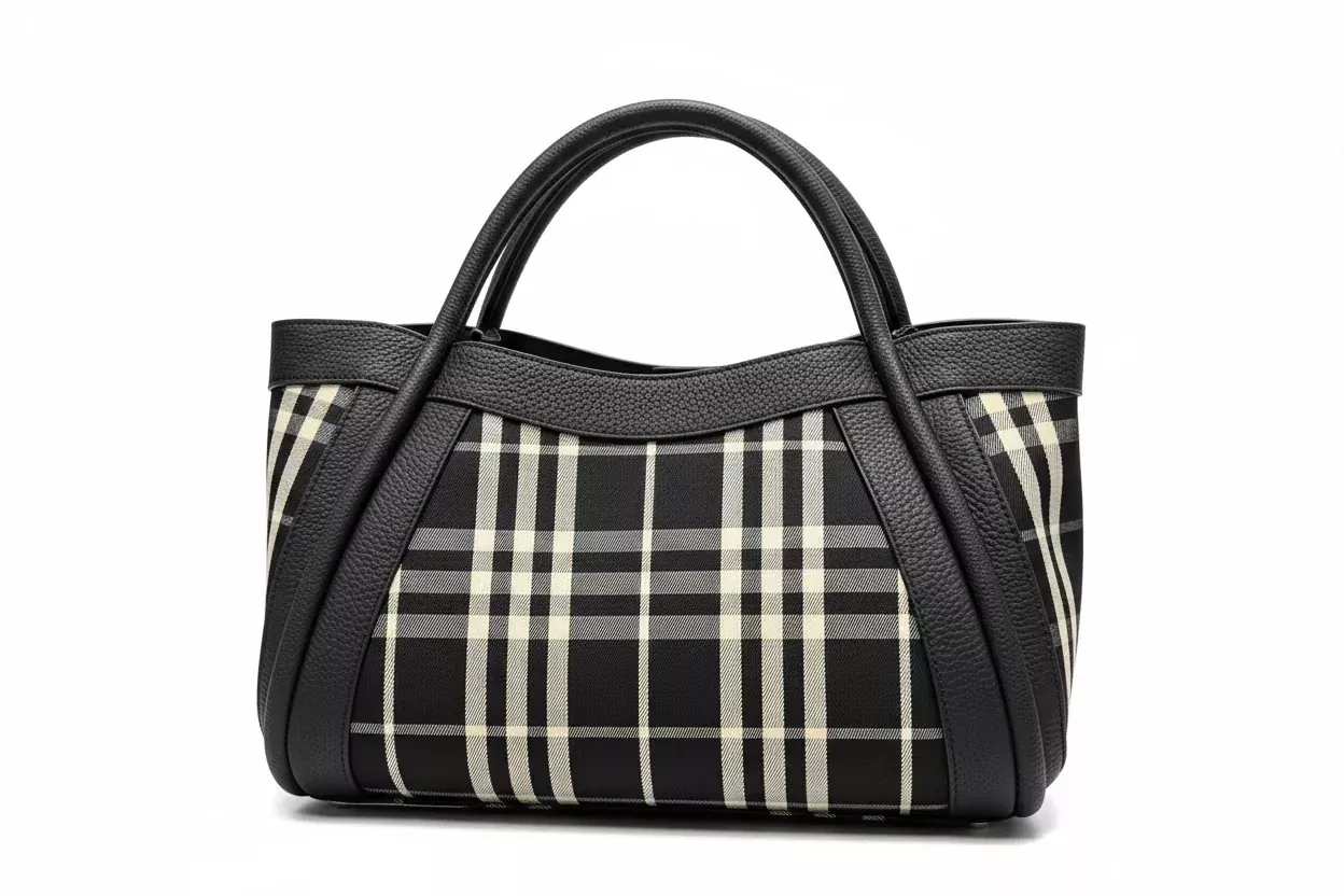 SD Short Handle Tartan Handbag 924