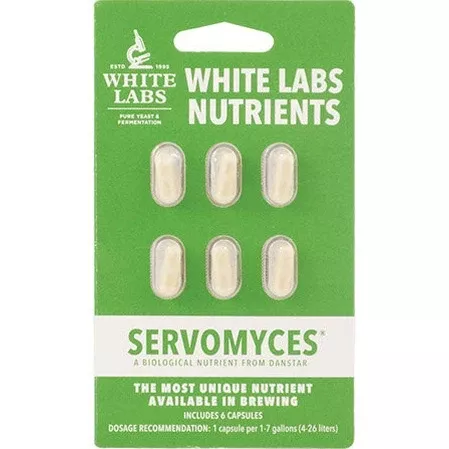 Servomyces Yeast Nutrient Capsules | White Labs | 6 Pack