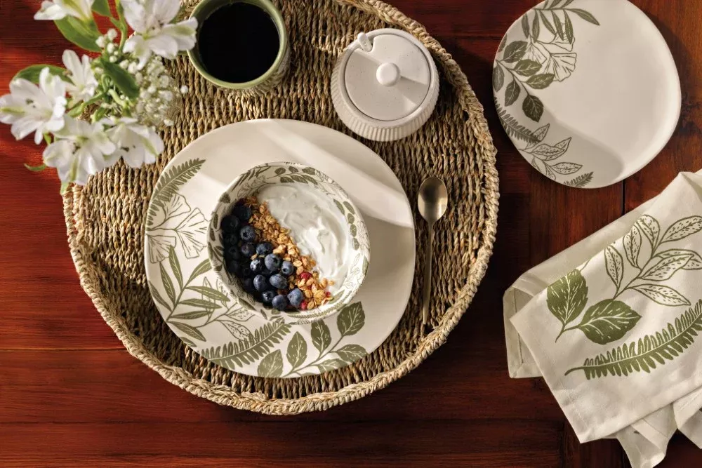 Set of 4 Fern & Frond Print Napkins