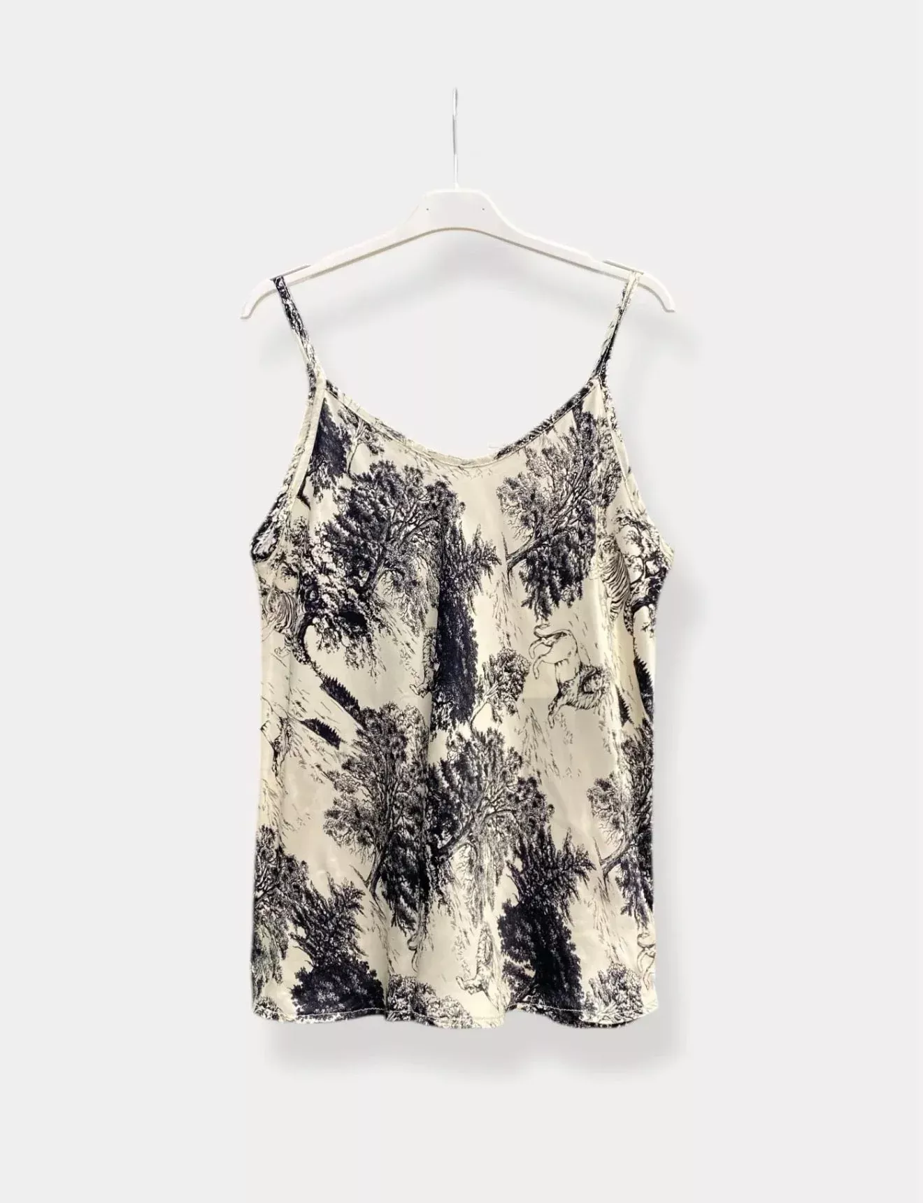 Silky Toile de Jouy Print Camisole