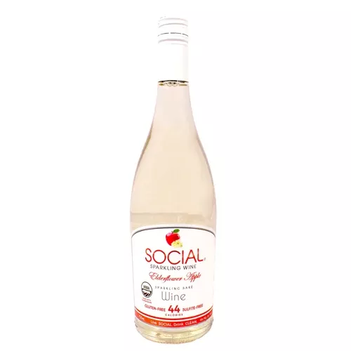 Social Elderflower Apple Sake - 750ML