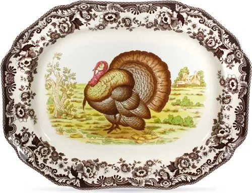 Spode Woodland Octagonal 19" Platter (Turkey)